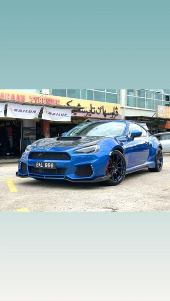 Toyota GT86 86 TRD GT SE Base ZN6 2017 2018 2019 2020 & Scion FR-S FRS ZN6 2013 2014 2015 2016 & Subaru BRZ TS Limited Premium ZN6 2013 2014 2015 2016 2017 2018 2019 2020 (compatible with CMST CITOXE widebody kit) with Aftermarket Parts - CITOXE Front Bumper & Lip Carbon Fiber / FRP from CMST Tuning