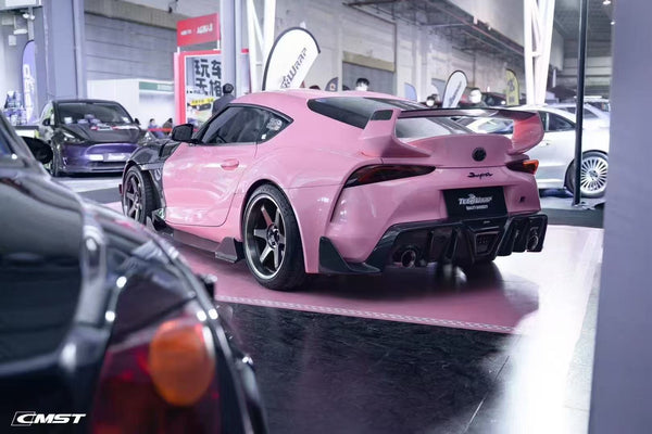 Toyota Supra MK5 A90 A91 3.0 2.0 2020 2021 2022 2023 2024 with Aftermarket Parts - Rear Diffuser Carbon Fiber / FRP from CMST Tuning