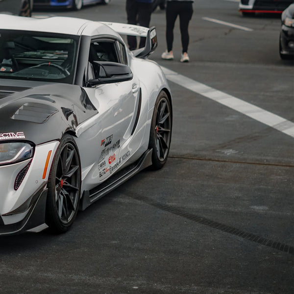 Toyota Supra MK5 A90 A91 3.0 2.0 2020 2021 2022 2023 2024 with Aftermarket Parts - V1 Vented Hood Bonnet Carbon Fiber / FRP from CMST Tuning