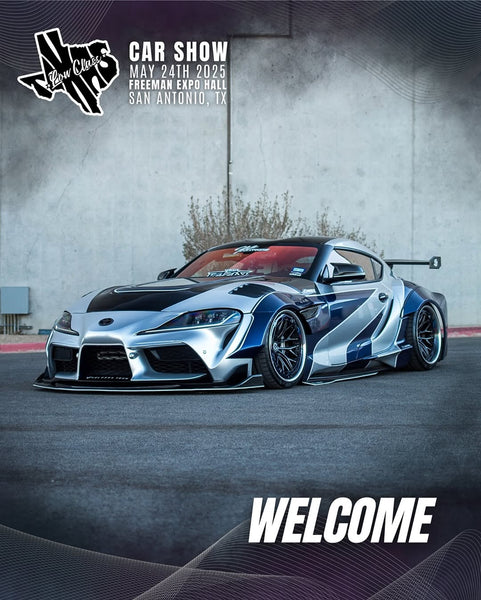 Toyota Supra MK5 A90 A91 3.0 2.0 2020 2021 2022 2023 2024 with Aftermarket Parts - V2 Tempered Glass Clearview Hood Bonnet Carbon Fiber / FRP from CMST Tuning