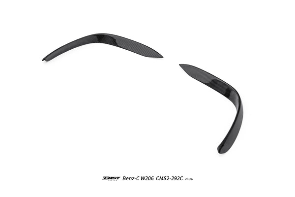 Mercedes Benz C-Class C43 AMG C300 (with sport-package bumper) W206 S206 2021-ON with Aftermarket Parts - Upper Valences Carbon Fiber / FRP from CMST Tuning
