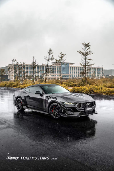 Ford Mustang S650 GT 2024-ON with Aftermarket Parts - V1 Front Lip Carbon Fiber / FRP from CMST Tuning