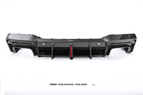 Ford Mustang S650 2.3 Ecoboost 5.0 GT Dark Horse 2024-ON with Aftermarket Parts - V1 Rear Diffuser Carbon Fiber / FRP from CMST Tuning