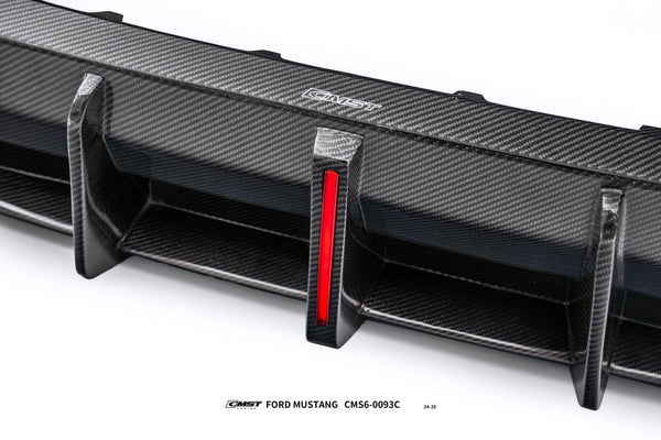 Ford Mustang S650 2.3 Ecoboost 5.0 GT Dark Horse 2024-ON with Aftermarket Parts - V1 Rear Diffuser Carbon Fiber / FRP from CMST Tuning