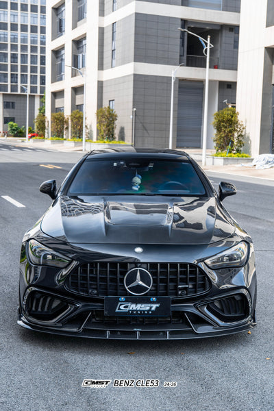 Mercedes Benz CLE-Class AMG CLE 53 / 450 / 300 C236 A236 2024-ON with Aftermarket Parts - V1 Hood Dry Pre-preg Carbon Fiber / FRP from CMST Tuning