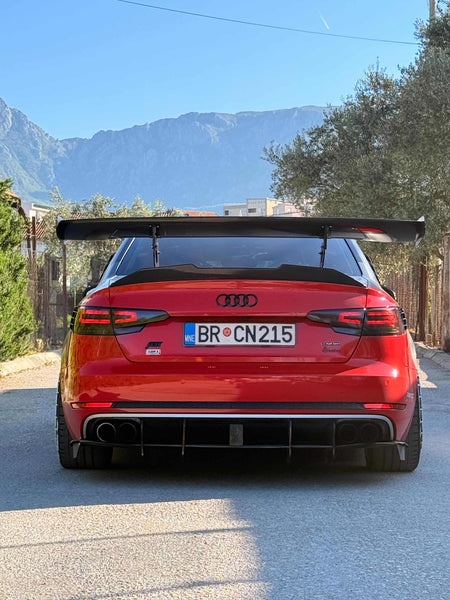 Audi RS3 S3 A3 8V/8V.5 2014 2015 2016 2017 2018 2019 2020 with Aftermarket Parts - V1 Style Rear Wing Carbon Fiber from CMST Tuning