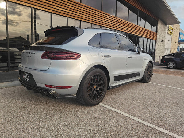 Porsche Macan 95B.1 Base/S/GTS/Sport Edition/Turbo 2015-2018 & Macan 95B.2 Base/S/GTS/Turbo 2019-2021 with Aftermarket Parts - Carbon Fiber & FRP Side Skirts from CMST Tuning