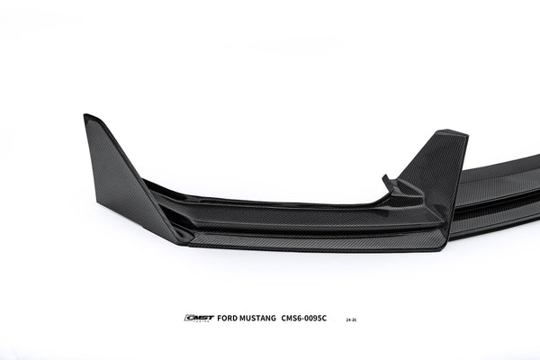 Ford Mustang S650 GT 2024-ON with Aftermarket Parts - V2 Front Lip Carbon Fiber / FRP from CMST Tuning
