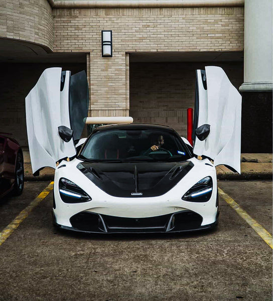McLaren 720S 2018 2019 2020 2021 2022 2023 & 750S 2024-ON & 765LT 2021 2022 with Aftermarket Parts - Hood Carbon Fiber / FRP from CMST Tuning