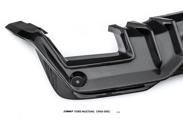 Ford Mustang S650 2.3 Ecoboost 5.0 GT Dark Horse 2024-ON with Aftermarket Parts - V2 Rear Diffuser Carbon Fiber / FRP from CMST Tuning
