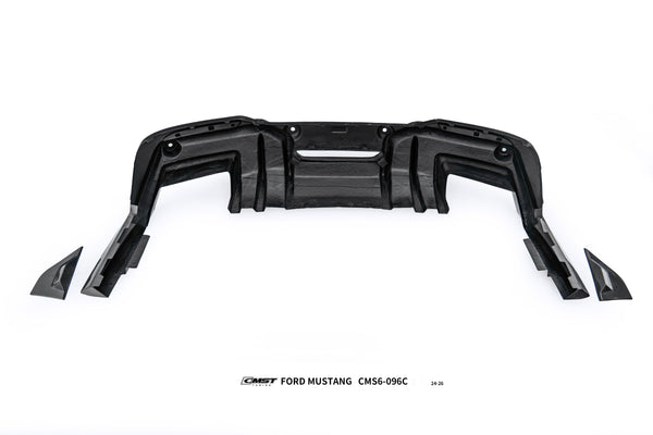 Ford Mustang S650 2.3 Ecoboost 5.0 GT Dark Horse 2024-ON with Aftermarket Parts - V2 Rear Diffuser Carbon Fiber / FRP from CMST Tuning