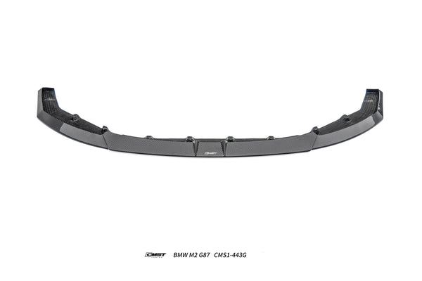 BMW M2CS M2 G87 2023-ON with Aftermarket Parts - V2 Style Front Lip Dry Pre-preg Carbon Fiber / FRP from CMST Tuning