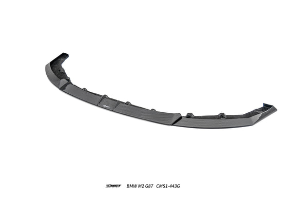 BMW M2CS M2 G87 2023-ON with Aftermarket Parts - V2 Style Front Lip Dry Pre-preg Carbon Fiber / FRP from CMST Tuning