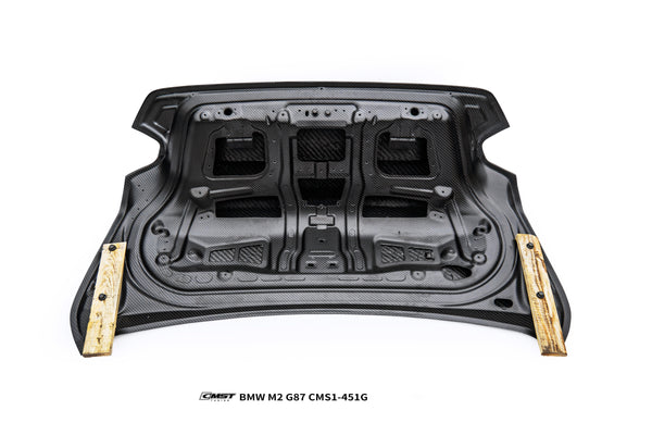BMW M2CS M2 G87 2023-ON & 2 Series M240i 230i G42 2022-ON with Aftermarket Parts - OEM V1 Style Rear Trunk Dry Pre-preg Carbon Fiber / FRP from CMST Tuning