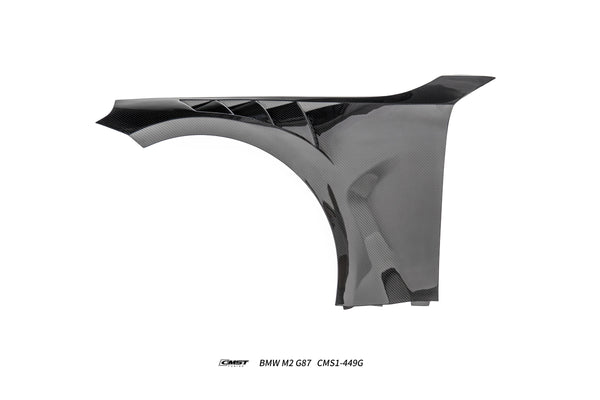 BMW M2CS M2 G87 2023-ON with Aftermarket Parts - V2 Style Front Fenders Dry Pre-preg Carbon Fiber / FRP from CMST Tuning