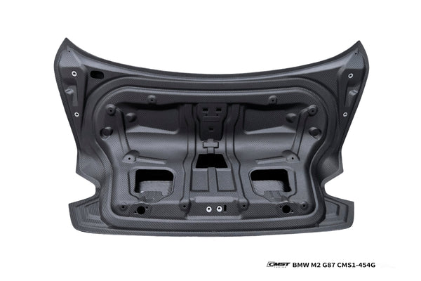 BMW M2CS M2 G87 2023-ON & 2 Series M240i 230i G42 2022-ON with Aftermarket Parts - OEM V1 Style Rear Trunk Dry Pre-preg Carbon Fiber / FRP from CMST Tuning