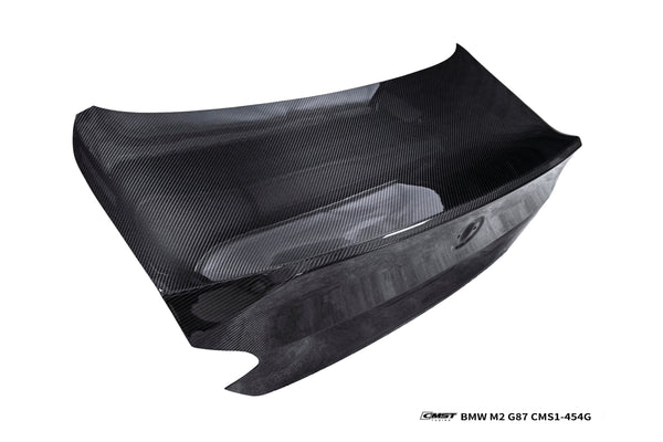 BMW M2CS M2 G87 2023-ON & 2 Series M240i 230i G42 2022-ON with Aftermarket Parts - V3 Style Rear Trunk Dry Pre-preg Carbon Fiber / FRP from CMST Tuning