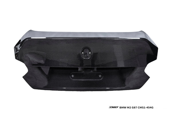 BMW M2CS M2 G87 2023-ON & 2 Series M240i 230i G42 2022-ON with Aftermarket Parts - V3 Style Rear Trunk Dry Pre-preg Carbon Fiber / FRP from CMST Tuning