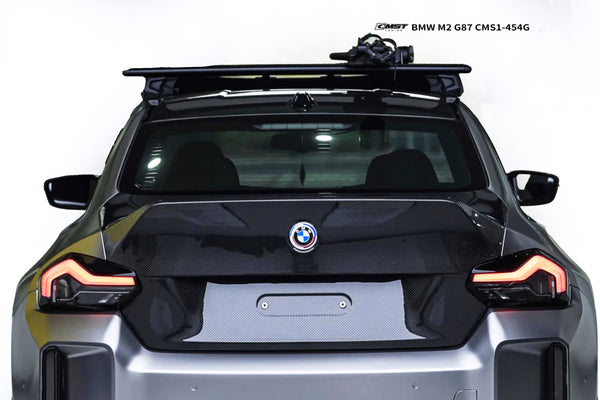 BMW M2CS M2 G87 2023-ON & 2 Series M240i 230i G42 2022-ON with Aftermarket Parts - V3 Style Rear Trunk Dry Pre-preg Carbon Fiber / FRP from CMST Tuning