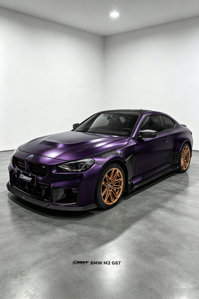 BMW M2CS M2 G87 2023-ON with Aftermarket Parts - V1 Style Front Fenders Dry Pre-preg Carbon Fiber / FRP from CMST Tuning