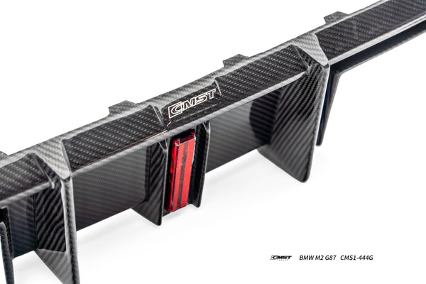 BMW M2CS M2 G87 2023-ON with Aftermarket Parts - V2 Style Rear Diffuser Dry Pre-preg Carbon Fiber / FRP from CMST Tuning