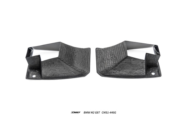 BMW M2CS M2 G87 2023-ON with Aftermarket Parts - Front Side Intake Vent Replacement Trim Dry Pre-preg Carbon Fiber / FRP from CMST Tuning