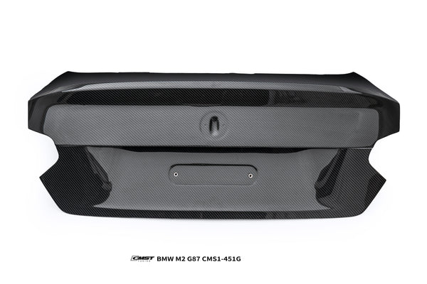 BMW M2CS M2 G87 2023-ON & 2 Series M240i 230i G42 2022-ON with Aftermarket Parts - OEM V1 Style Rear Trunk Dry Pre-preg Carbon Fiber / FRP from CMST Tuning