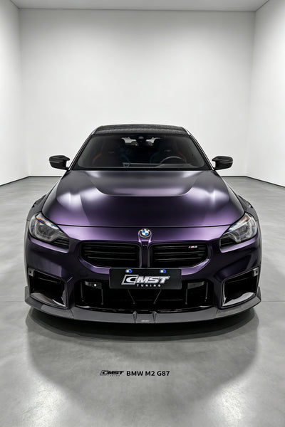 BMW M2CS M2 G87 2023-ON with Aftermarket Parts - Front Side Intake Vent Replacement Trim Dry Pre-preg Carbon Fiber / FRP from CMST Tuning
