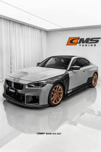 BMW M2CS M2 G87 2023-ON with Aftermarket Parts - Front Side Intake Vent Replacement Trim Dry Pre-preg Carbon Fiber / FRP from CMST Tuning