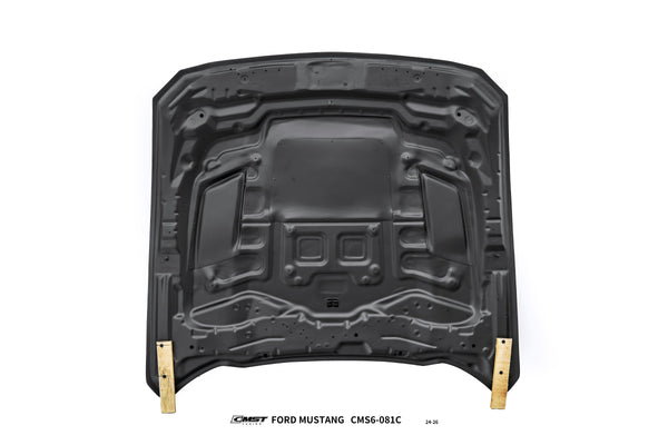 Ford Mustang S650 2.3 Ecoboost 5.0 GT Dark Horse 2024-ON with Aftermarket Parts - V3 Hood Carbon Fiber / FRP from CMST Tuning