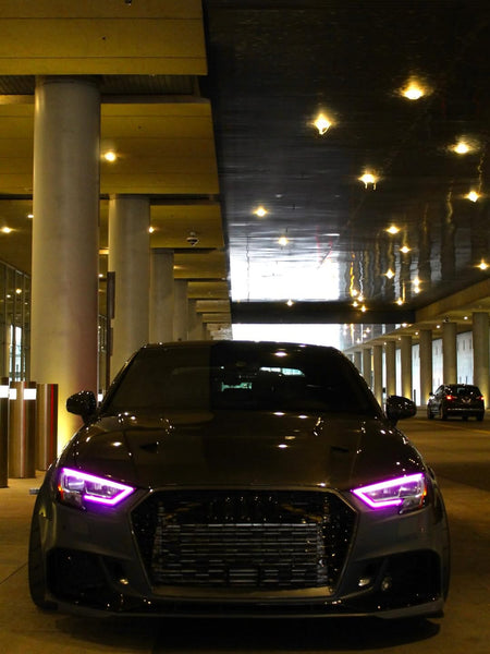 Audi RS3 S3 A3 8V / 8V.5 2014 2015 2016 2017 2018 2019 2020 with Aftermarket Parts - V4 Hood Bonnet Carbon Fiber / FRP from  CMST Tuning