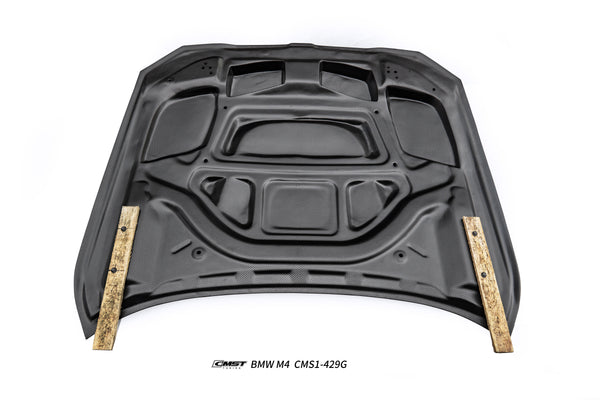 BMW M3CS M3C M3 G80 G81 2021-ON &  M4CS M4C M4 G82 G83 2021-ON with Aftermarket Parts - V4 Style Hood Carbon Fiber / FRP from CMST Tuning
