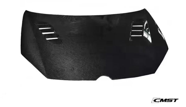 Volkswagen Golf Base GTI R MK6 MK6.5 2010 2011 2012 2013 2014 with Aftermarket Parts - Hood Bonnet Carbon Fiber / FRP from CMST Tuning
