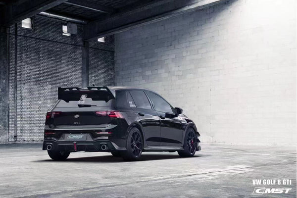 Volkswagen Golf GTI MK8 2022 2023 2024 with Aftermarket Parts - Rear Diffuser Pre-preg Carbon Fiber / FRP from CMST Tuning