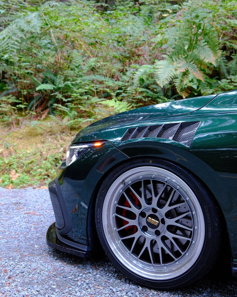 Volkswagen Golf GTI / R-Line / R MK8 MK8.5 2022 2023 2024 with Aftermarket Parts - Front Fenders Pre-preg Carbon Fiber / FRP from CMST Tuning