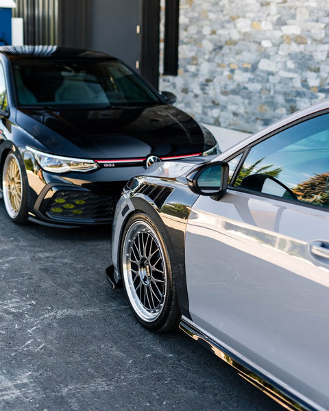 Volkswagen Golf GTI / R-Line / R MK8 MK8.5 2022 2023 2024 with Aftermarket Parts - Front Fenders Pre-preg Carbon Fiber / FRP from CMST Tuning