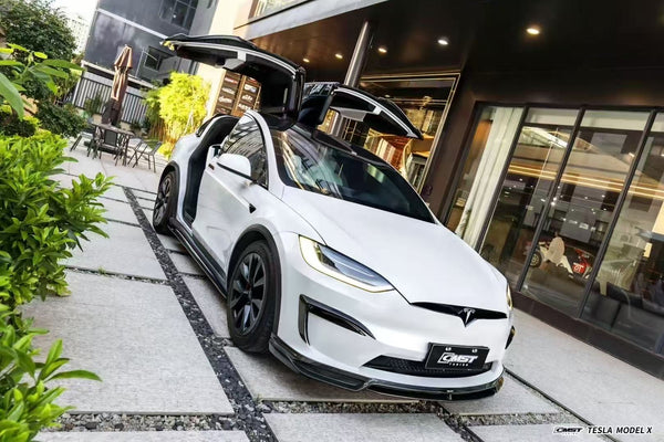 CMST Tuning Carbon Fiber Front Upper Valences for Tesla Model X 2022-ON