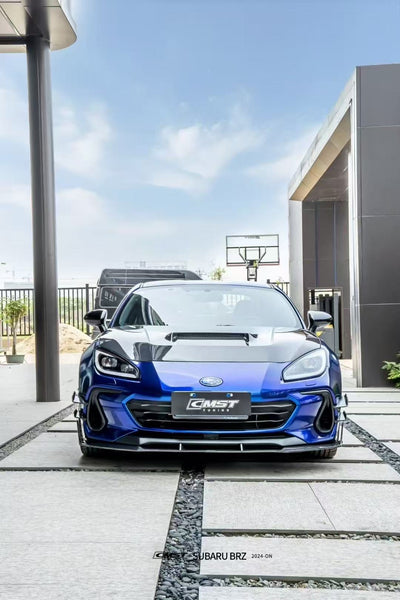 Subaru BRZ ZD8 2022 2023 2024 with Aftermarket Parts - V1 Style Front Canards Carbon Fiber from CMST Tuning