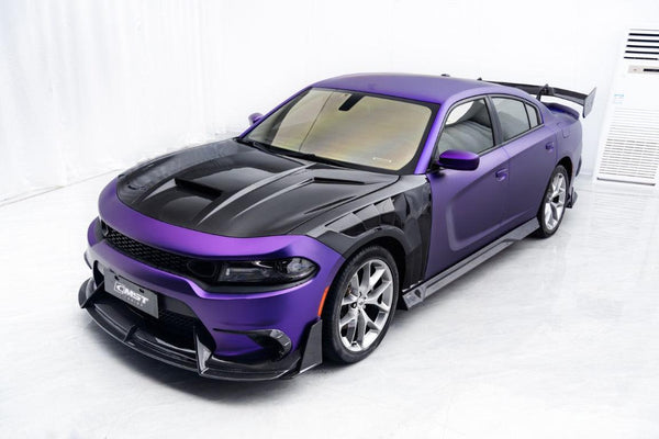 Dodge Charger 2015 Scat Pack & 2016 Scat Pack, Hellcat & 2017 R/T, Daytona, Scat Pack, Hellcat & 2018 GT, R/T, Daytona, Scat Pack, Hellcatwith & 2019 GT, R/T, Scat Pack, Hellcat & 2020 GT, R/T, Scat Pack, Hellcat & 2021 GT, R/T, Scat Pack & 2022-2023 GT, R/T, Scat Pack Non-widebody Aftermarket Parts - Upper Valences Carbon Fiber from CMST Tuning