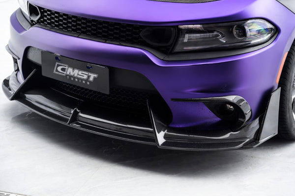 Dodge Charger 2015 Scat Pack & 2016 Scat Pack, Hellcat & 2017 R/T, Daytona, Scat Pack, Hellcat & 2018 GT, R/T, Daytona, Scat Pack, Hellcatwith & 2019 GT, R/T, Scat Pack, Hellcat & 2020 GT, R/T, Scat Pack, Hellcat & 2021 GT, R/T, Scat Pack & 2022-2023 GT, R/T, Scat Pack Non-widebody Aftermarket Parts - Upper Valences Carbon Fiber from CMST Tuning