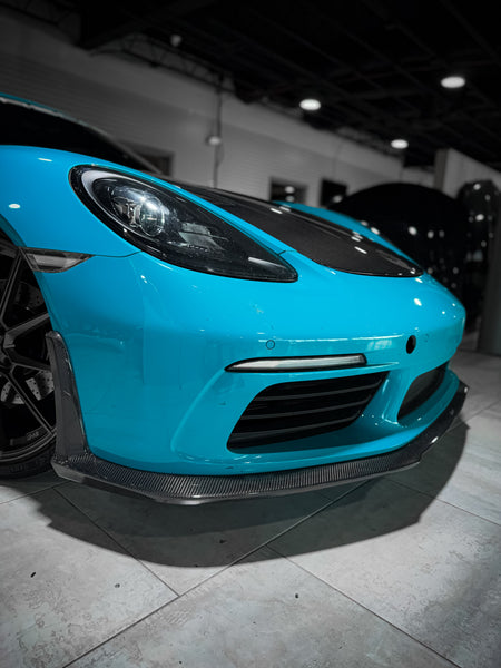 CMST Tuning V1 Front Lip Splitter for Porsche 718 Cayman Boxster Base S T Carbon Fiber/FRP