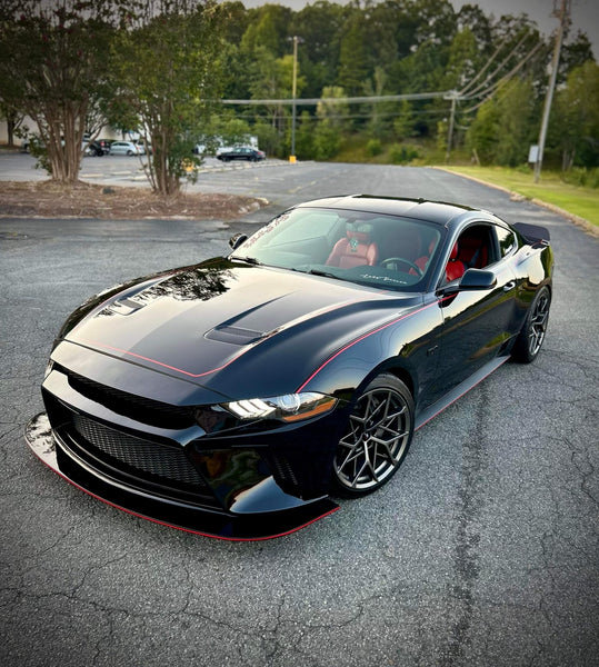 Ford Mustang GT 5.0 Mach1 Bullitt Ecoboost 2.3 S550.2 & Mustang GT 5.0 Mach1 Bullitt Ecoboost 2.3 S550.2 2018-2023 (Designed to be compatible with CMST S550.2 Bumper only.does not fit stock bumper.) with Aftermarket Parts - Front Bumper & Lip Carbon Fiber / FRP from CMST Tuning