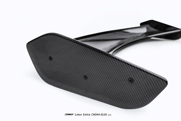 Lotus Emira 3.6 V6 2.0 Four-cylinder 2022-ON with Aftermarket Parts - V3 Rear Spoiler Dry Pre-preg Carbon Fiber / FRP