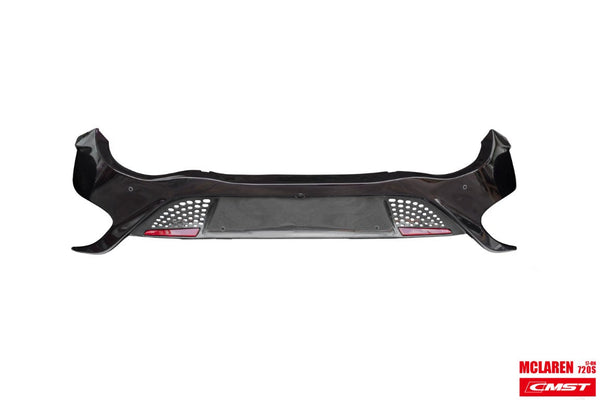 McLaren 720s 2018 2019 2020 2021 2022 2023  with Aftermarket Parts - 765lt Conversion Rear Bumper & Rear Diffuser & Rear Canards Carbon Fiber / FRP from CMST Tuning