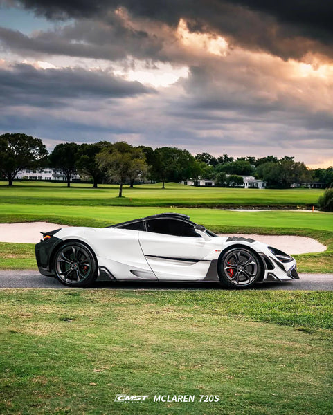 McLaren 720S 2018 2019 2020 2021 2022 2023 & 750S 2024-ON & 765LT 2021 2022 with Aftermarket Parts - Door Side Blades Carbon Fiber / FRP from CMST Tuning