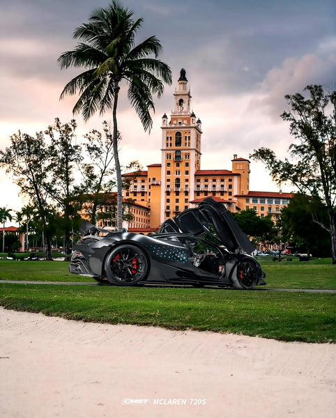 McLaren 720S 2018 2019 2020 2021 2022 2023 & 750S 2024-ON & 765LT 2021 2022 with Aftermarket Parts - Door Side Blades Carbon Fiber / FRP from CMST Tuning