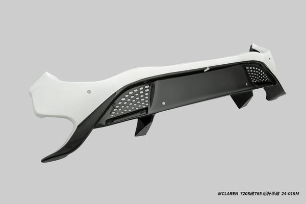 McLaren 720s 2018 2019 2020 2021 2022 2023  with Aftermarket Parts - 765lt Conversion Rear Bumper & Rear Diffuser & Rear Canards Carbon Fiber / FRP from CMST Tuning