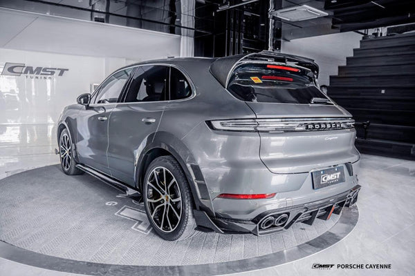 Porsche Cayenne 9Y0 Facelift 2024-ON with CMST Tuning's Aftermarket Parts - Pre-preg Carbon Fiber Spoiler