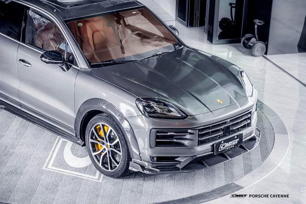 Porsche Cayenne 9Y0 Facelift 2024-ON with CMST Tuning's Aftermarket Parts - Pre-preg Carbon Fiber Wheel Arches