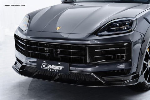 Porsche Cayenne 9Y0 Facelift 2024-ON with CMST Tuning's Aftermarket Parts - Pre-preg Carbon Fiber Front Intake Vents Trim